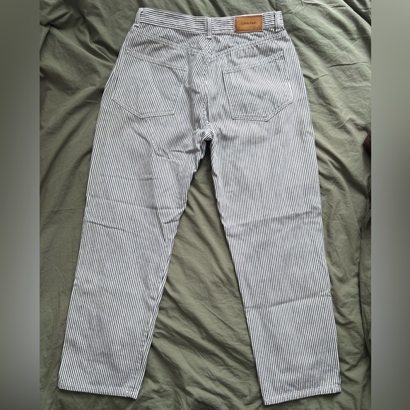 Calvin Klein petite vintage jeans hickory stripe 90s 80s - Picture 2 of 9